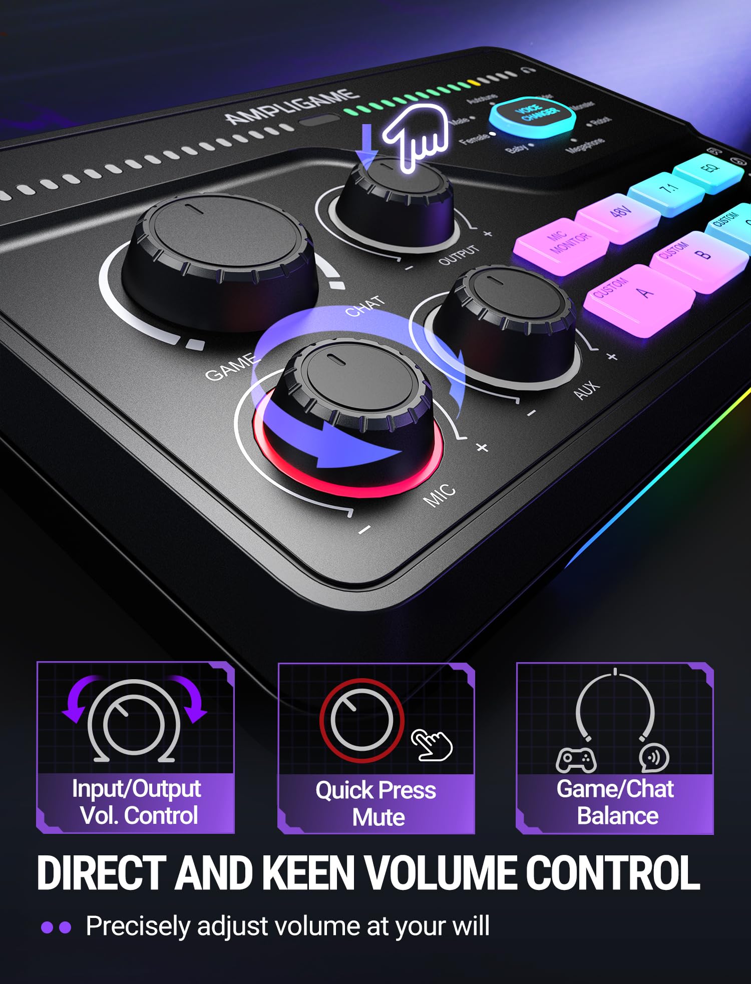 Amazon | FIFINE SC8 ゲーミングオーディオミキサー ライブ